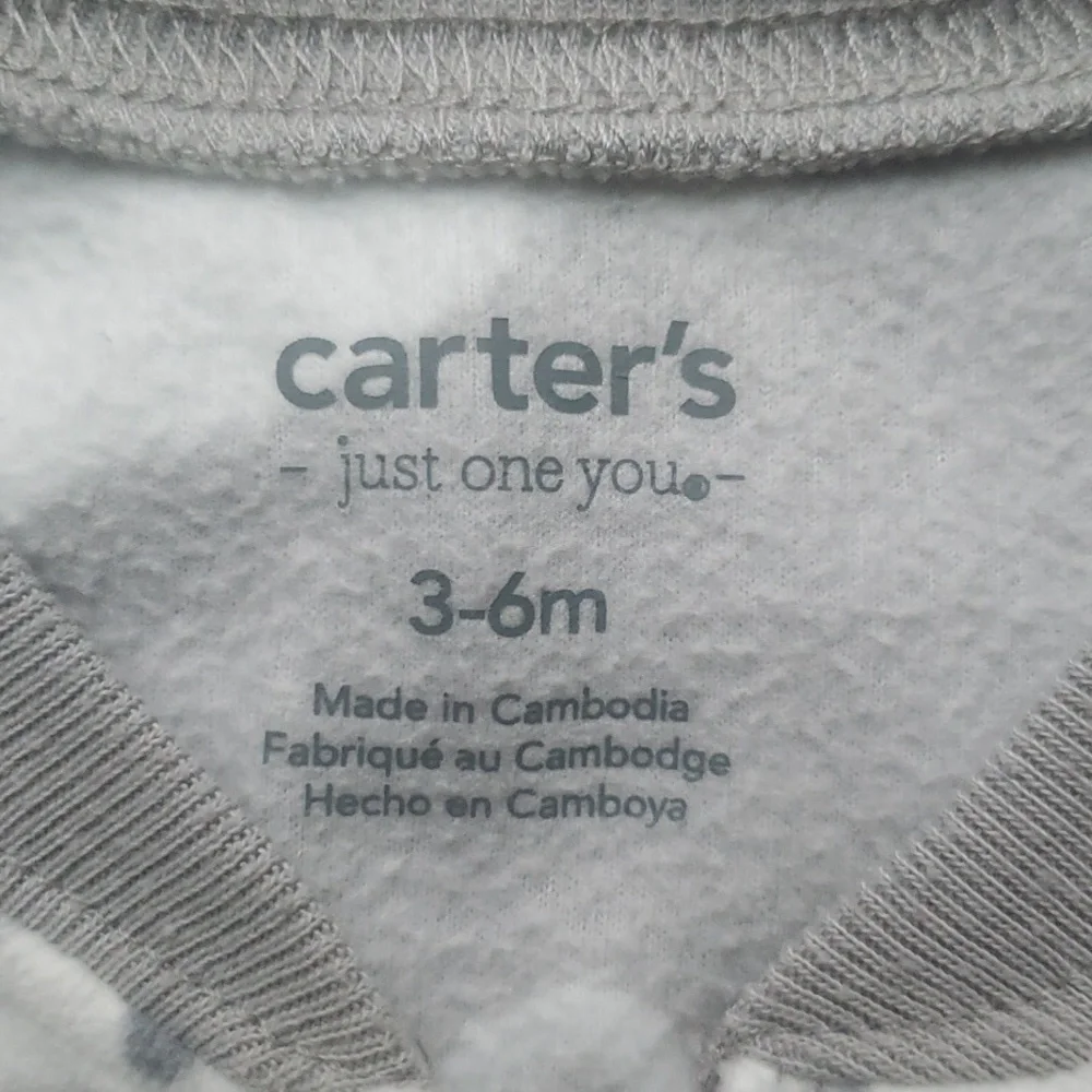 Bundle of 2 VGUC Carter's Fleece Sleep Sacks Wearable Blankets Size 3-6 Months - Picture 2 of 9